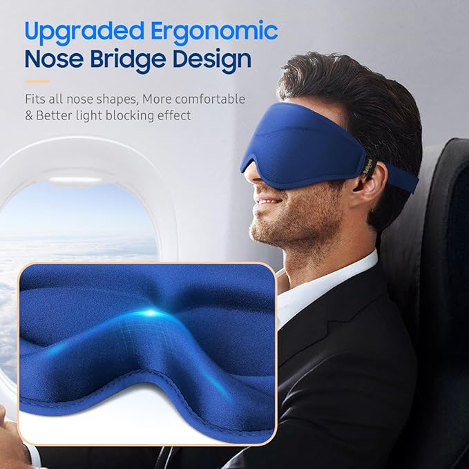 BeHoomi Sleep Mask, Premium Eye Mask - Image 5