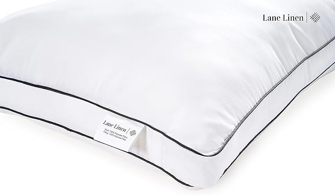 Lane Linen King Size Pillows Set of 2 - Image 4