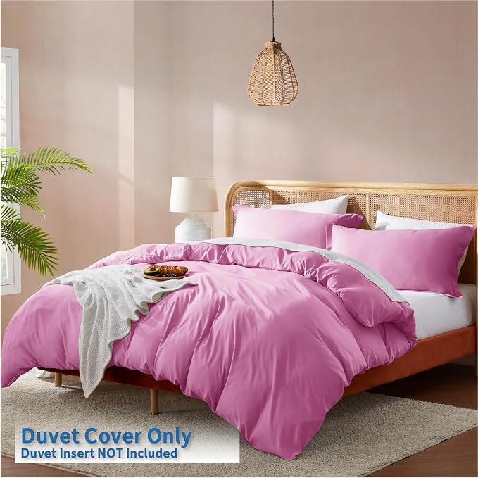 Nestl Light Pink Duvet Cover King Size - Image 2