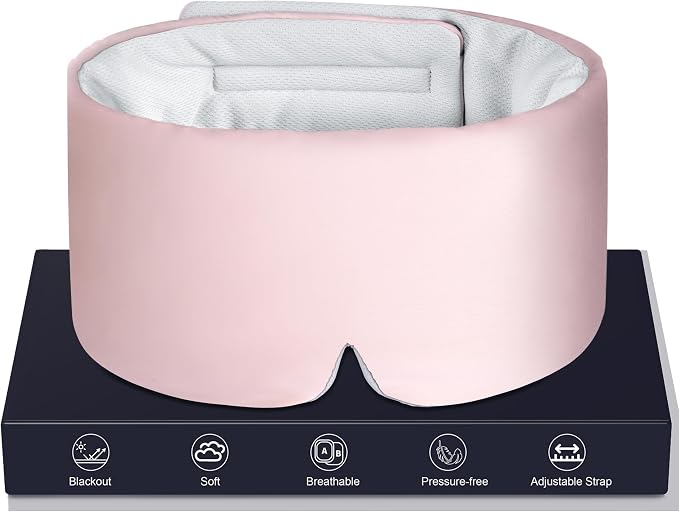 LOVE EYE Dual Side Sleep Mask, Ice Silk Eye Sleeping Mask & Blindfold by LOVEEYE