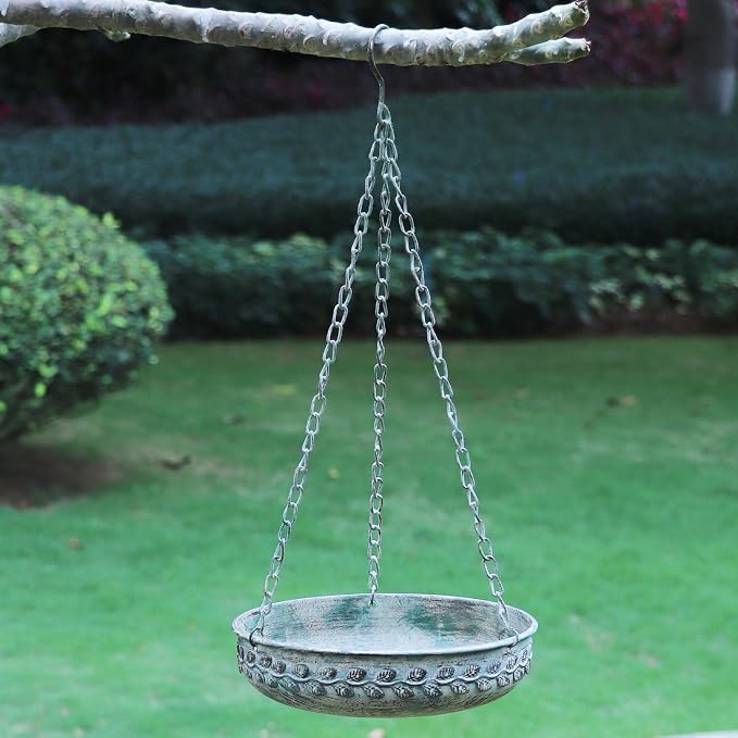 Hanging Bird Bath Hanging Bird Feeder - Image 5