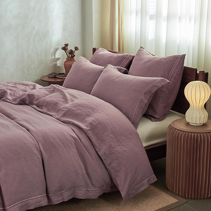 Simple&Opulence 100% Washed Linen Duvet Cover - Image 8