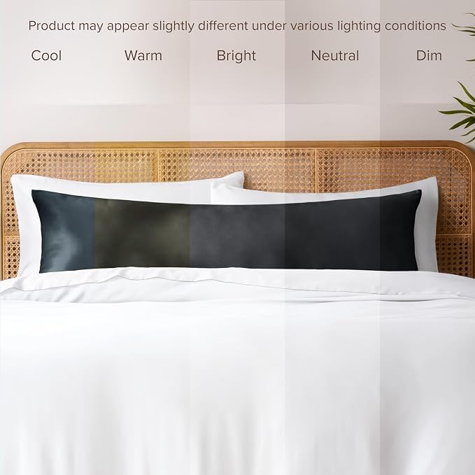 Bare Home 100% Rayon Made from Bamboo Luxury Body Size Cooling Pillowcase - Image 7