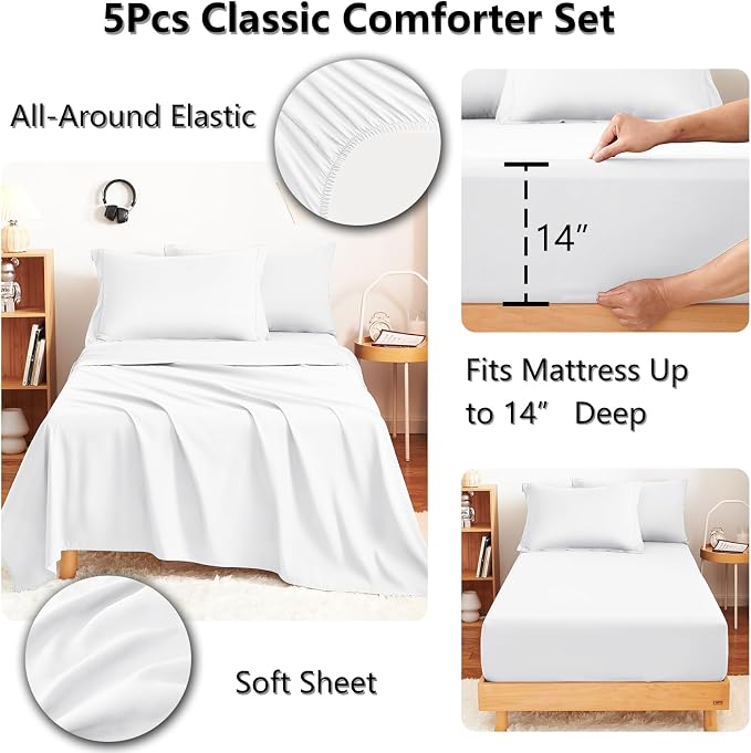 CozyLux Twin Comforter Set - Image 4