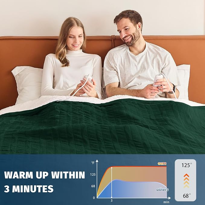 Heated Electric Blanket Queen Size - Image 5