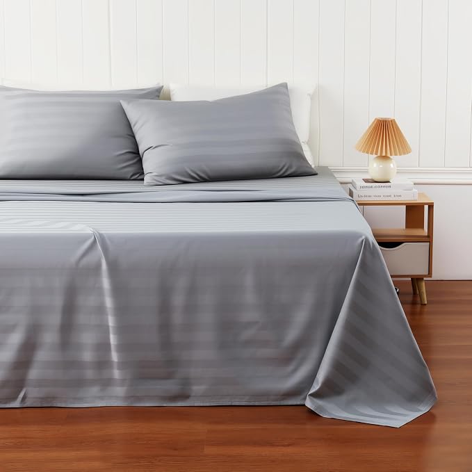 Cotton Flat Sheets Only, 600 TC 100% Cotton Flat Sheet Top Sheet Only, Cal King - Image 7