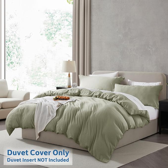 Nestl Light Sage Duvet Cover Full Size - Image 2