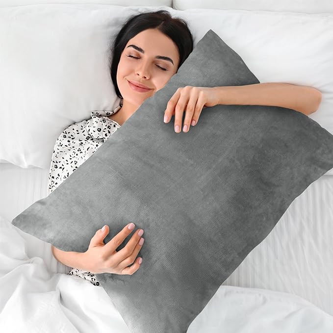 BEDELITE Flannel King Size Pillow Cases Set of 2, Super Soft Fleece Pillowcases - Image 5