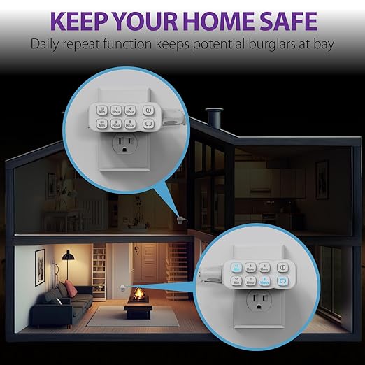 Fosmon Countdown Plug-in Timer Dual Outlets, Indoor Light Timers - Image 6