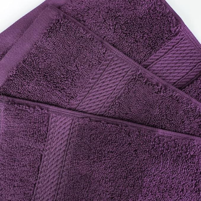 SUPERIOR Egyptian Cotton Pile 3 Piece Towel Set, Includes 1 Bath, 1 Hand - Image 5