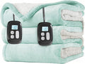 LaffyLo Electric Heated Blanket King Size 90 x 100, Dual Control, Fast Heating by LAFFYLO