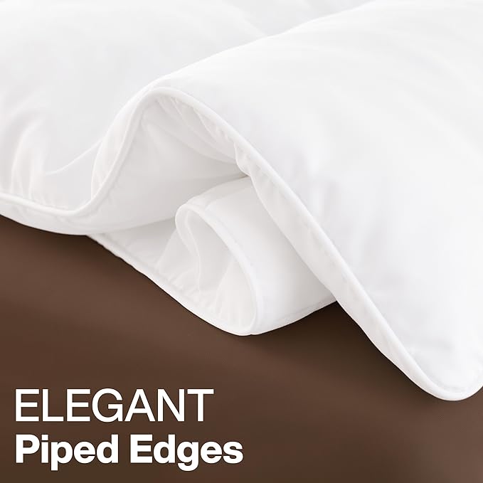Utopia Bedding Twin Comforter Duvet Insert, Quilted White Comforter - Image 7