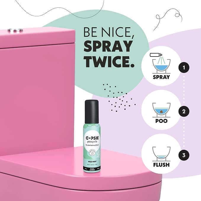 Oopsie Poopsie Toilet Spray – Before & After You Go Bathroom Odor Eliminator & - Image 3