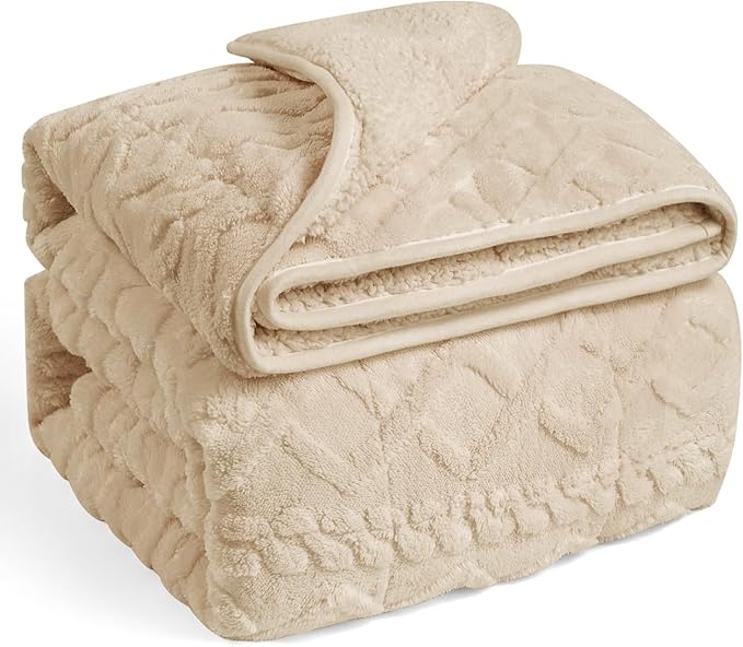 Wemore Weighted Blanket for Adults Twin Size 20 lbs, Dual Sided Soft Fuzzy by WemoreDirect