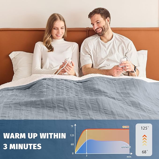 Heated Electric Blanket Queen Size - Image 5