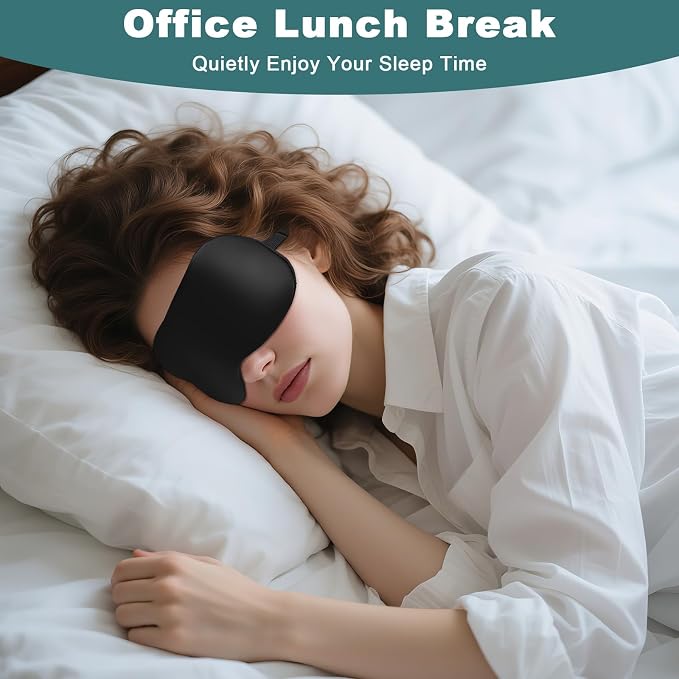 Sleep Mask for Side Sleeper Women Men, Eye Mask for Sleeping Light Blocking - Image 5