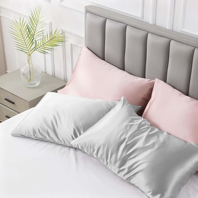 Love's cabin Satin Pillowcase Set of 2 Standard Size 20x26, Cooling Pillow - Image 3