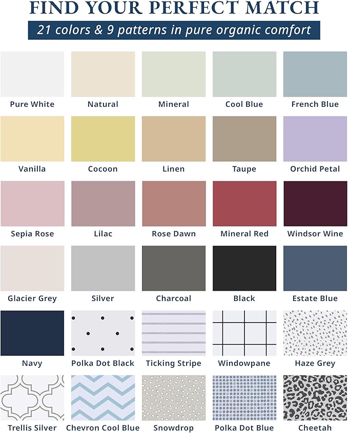 LANE LINEN 100% Organic Cotton Twin Bed Sheet Set, Comfy & Breathable Hotel - Image 3