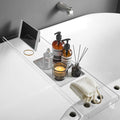Clear Bathtub Tray Caddy, Bath Tub Rack Shelf, Luxury Bathroom Organizer Tablet by SHUNLI