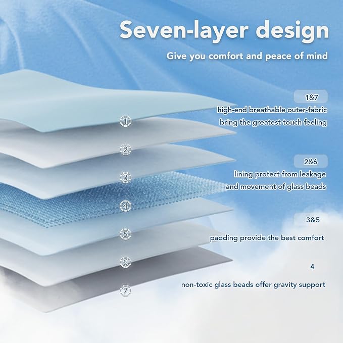 Topcee Weighted Blanket for Adults Queen Size Soft Cooling Heavy Blanket - Image 6