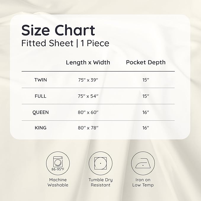 Bambaw 100% Viscose Derived from Bamboo Fitted Sheets King Size, Cooling Fitted - Image 8