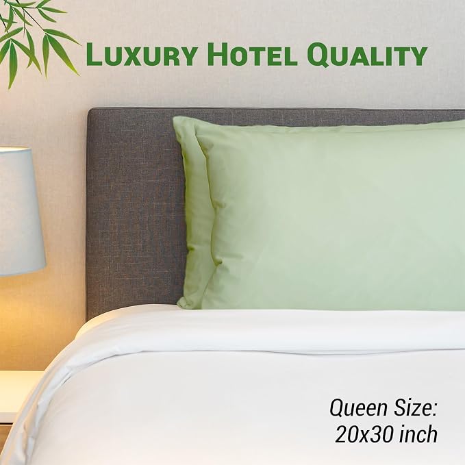 Gogreen Bamboo Rayon Waterproof Pillow Protector, Breathable Pillow Cover - Image 7
