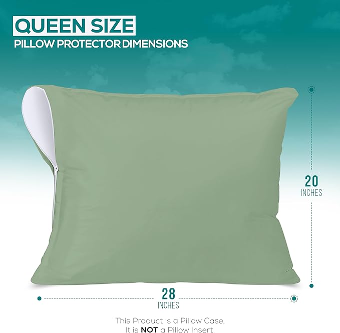 Utopia Bedding Premium 100% Waterproof Pillow Protectors - Image 2