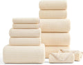 Ultra Soft Bath Towel Set, 12 Piece Family Bathroom Towel Set by BEDDING