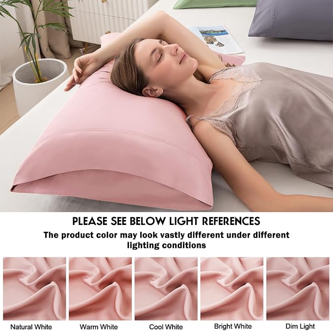 Pillowcases Queen Size 2 Pack, Cooling Pillow Cases - Image 5