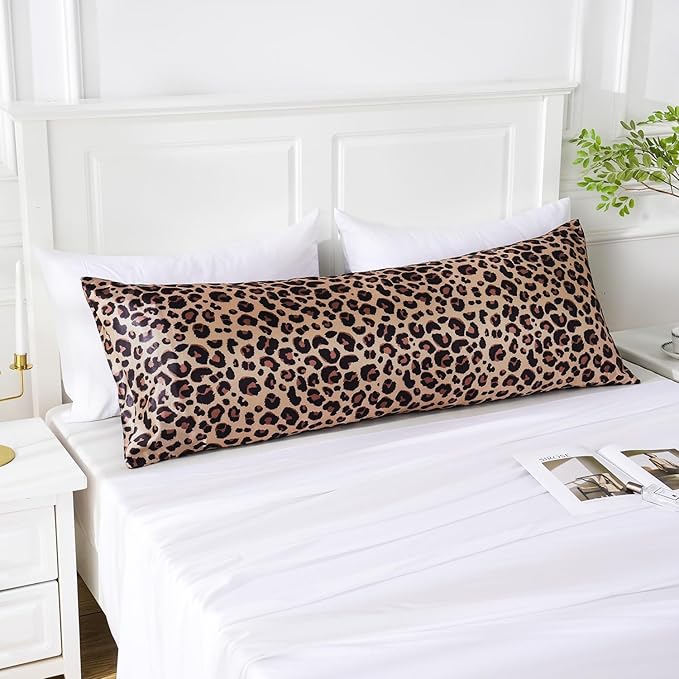 MR&HM Satin Body Pillow Cover, Soft and Breathable Body Pillow Case - Image 5
