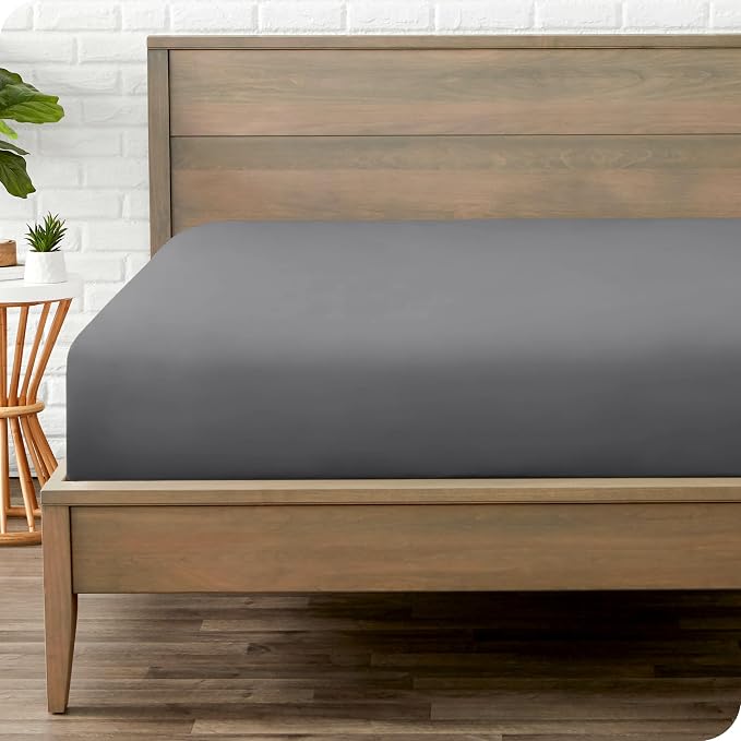 Bare Home Fitted Bottom Sheet Full XL Size by BareHome