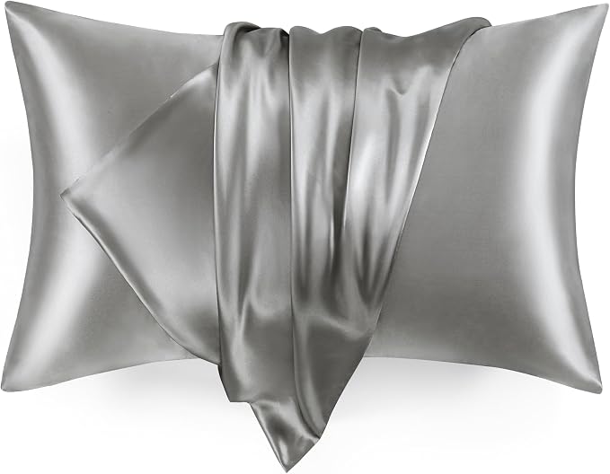 Love's cabin Satin Pillowcase Set of 2 Standard Size 20x26, Cooling Pillow by Lovescabin