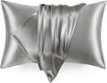 Love's cabin Satin Pillowcase Set of 2 Standard Size 20x26, Cooling Pillow by Lovescabin