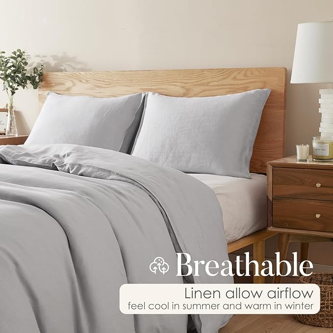 DAPU 100% Linen Duvet Cover Set - Image 3