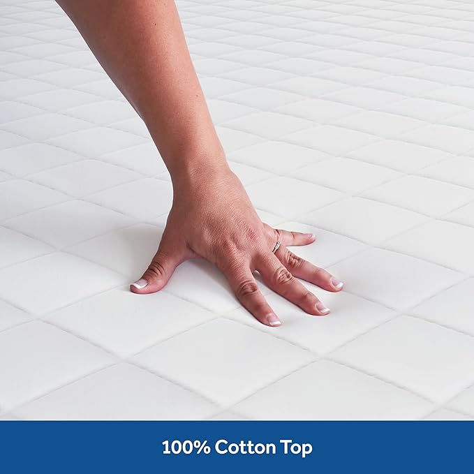 Sealy Luxury 100% Cotton Soft Top Layer, High Loft Comfort EternaLoft Fiberfill - Image 2