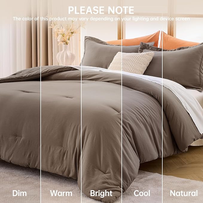 MUXHOMO Queen Comforter Set, All Season Ultra Soft Down Alternative Bedding - Image 9