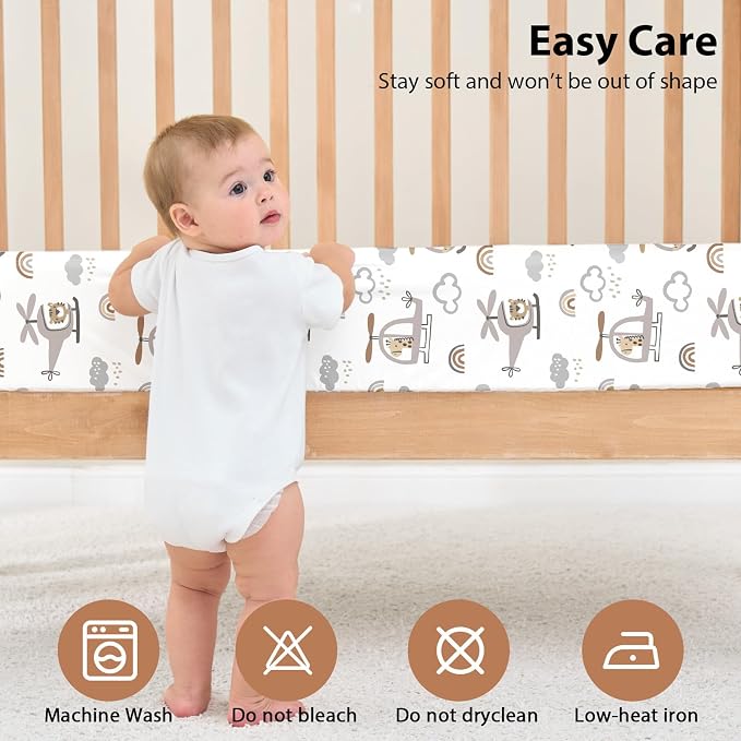 Baby Crib Sheets for Boys and Girls, 3 Pack Toddler Bed Sheets for 52”x28” - Image 7