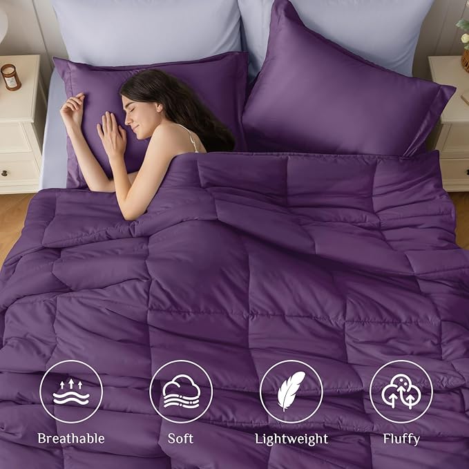 JOLLYVOGUE California King Comforter Set, Ultra-Soft Bed in a Bag Cal King Size - Image 2