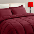 TAIMIT Burgandy Full Size Comforter Set by TAIMITBedingSets