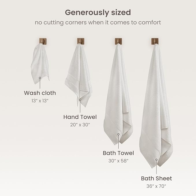 BIOWEAVES 100% Organic Cotton 700 GSM Plush Bath Towels 30" x 58" GOTS Certified - Image 7