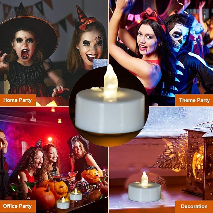 200Pack Battery Tea Lights Candles - Image 7