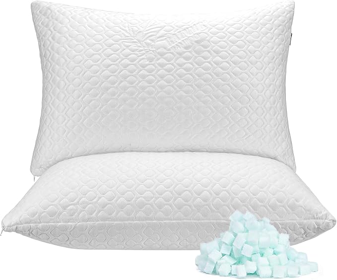 Rainmr Memory Foam Pillows Queen Size Set of 2 by RainmrBedding