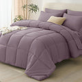CozyLux King Size Comforter Set Dusty Purple by CozyLux