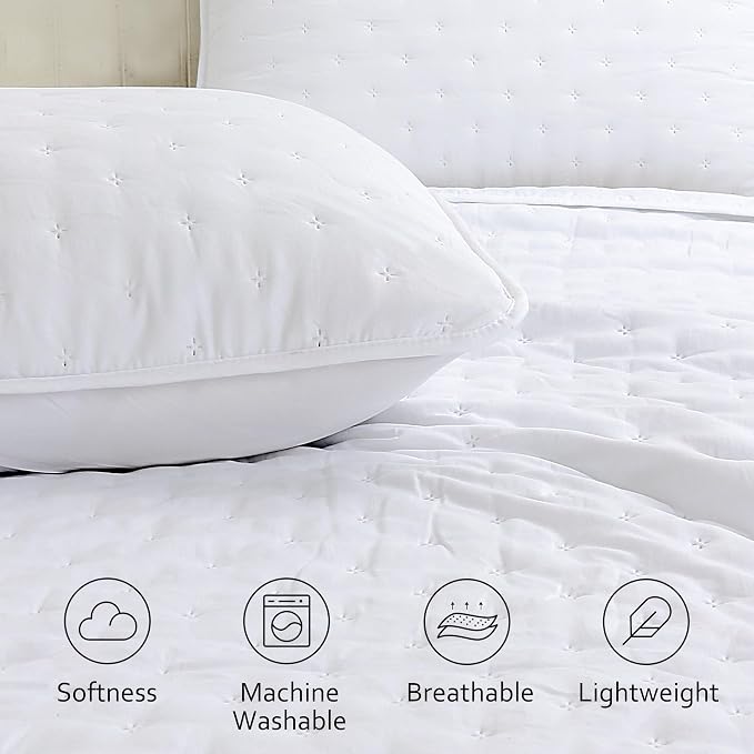 ROARINGWILD White Queen Size Quilt Bedding Sets - Image 2