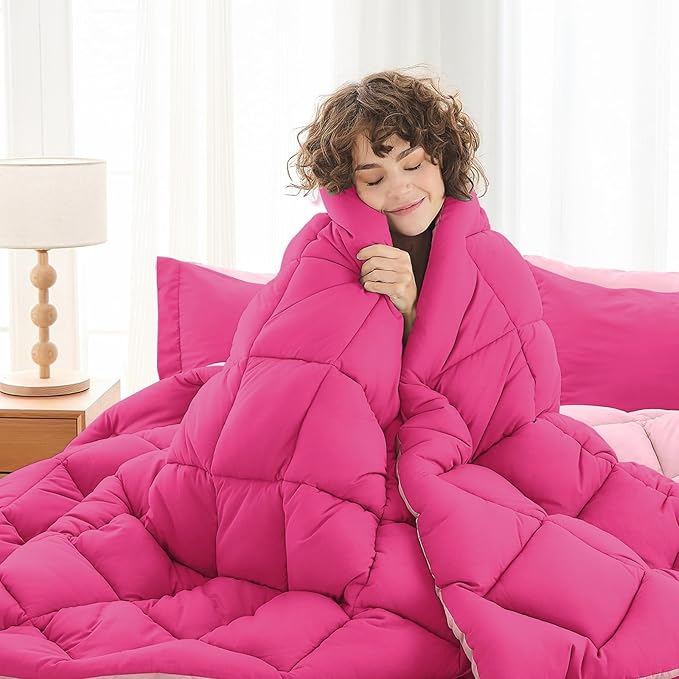 MUXHOMO 5 Pieces Twin XL Comforter Set, Reversible Bed in a Bag Twin XL Size - Image 4
