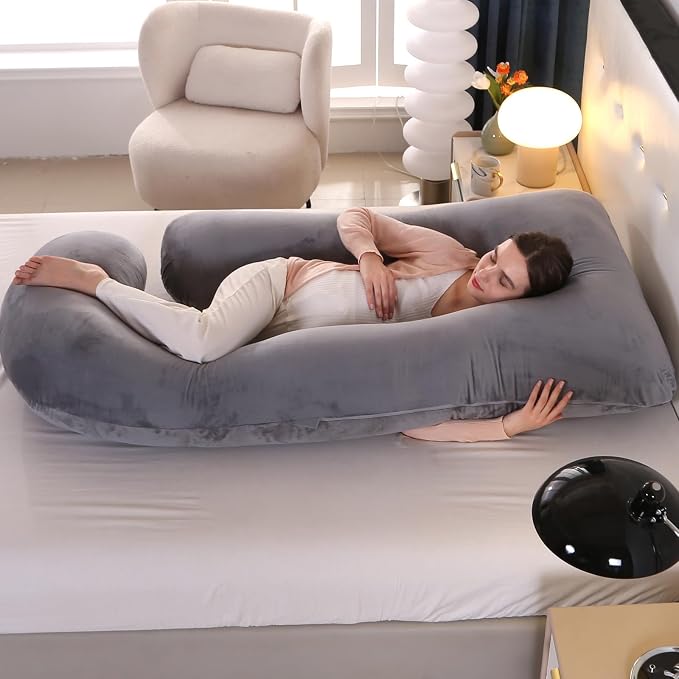 Victostar Pregnancy Pillow, 57 inches U Shaped Maternity Pillow - Image 5