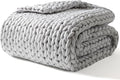 YnM Weighted Blanket, Handmade Chunky Yarn Knitted Design, Soft and Cozy by YNM