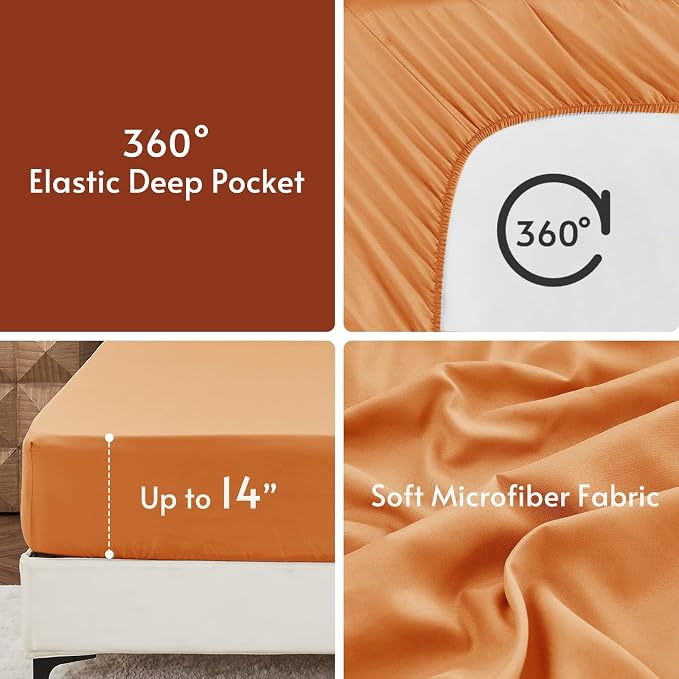 MUXHOMO 7 Pieces Full Comforter Set, Reversible Bed in a Bag Full Size - Image 8