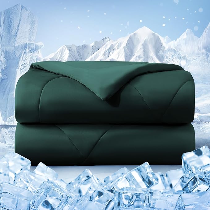 Cooling Comforter Twin Size, Double-Sided Cold Tech Quilted Bed Comforters by bedsmile