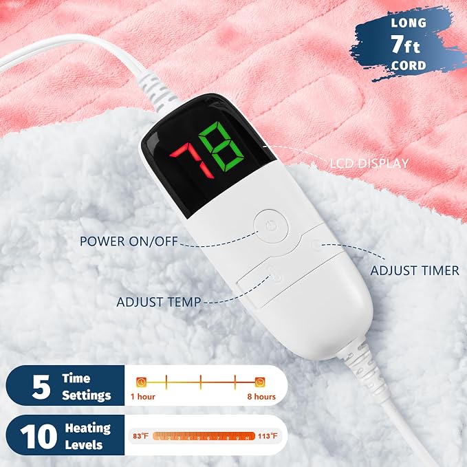 BOMOVA Heated Electric Throw Blanket - Image 2